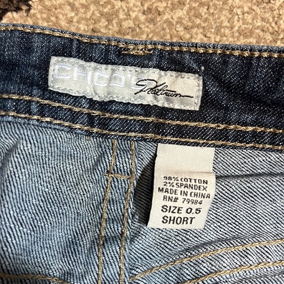 Chicos Platinum jeans Womens 0.5 short - Picture 3 of 7